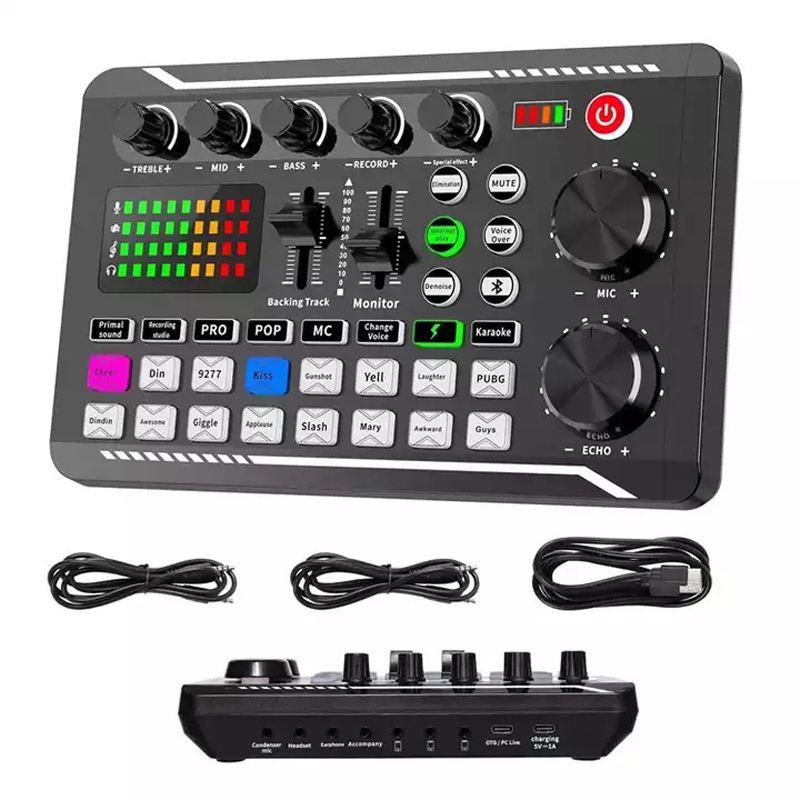 Audio Music Voice Changer - F998 Live Sound Card Audio Tuner