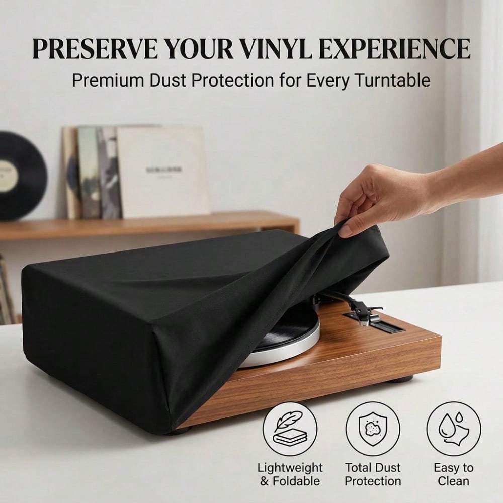Audio Music Maker - Vinyl Record Player Dust Cover –