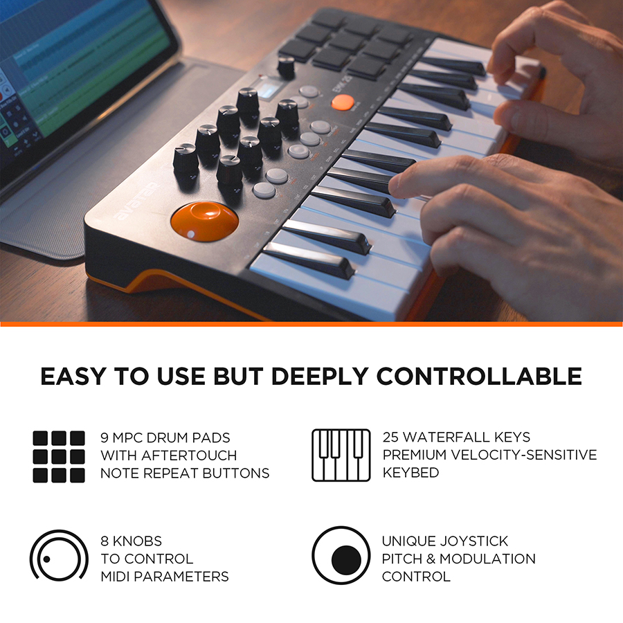 Keyboard MIDI Controller With  - огляд і ціна Midi Controller Pad