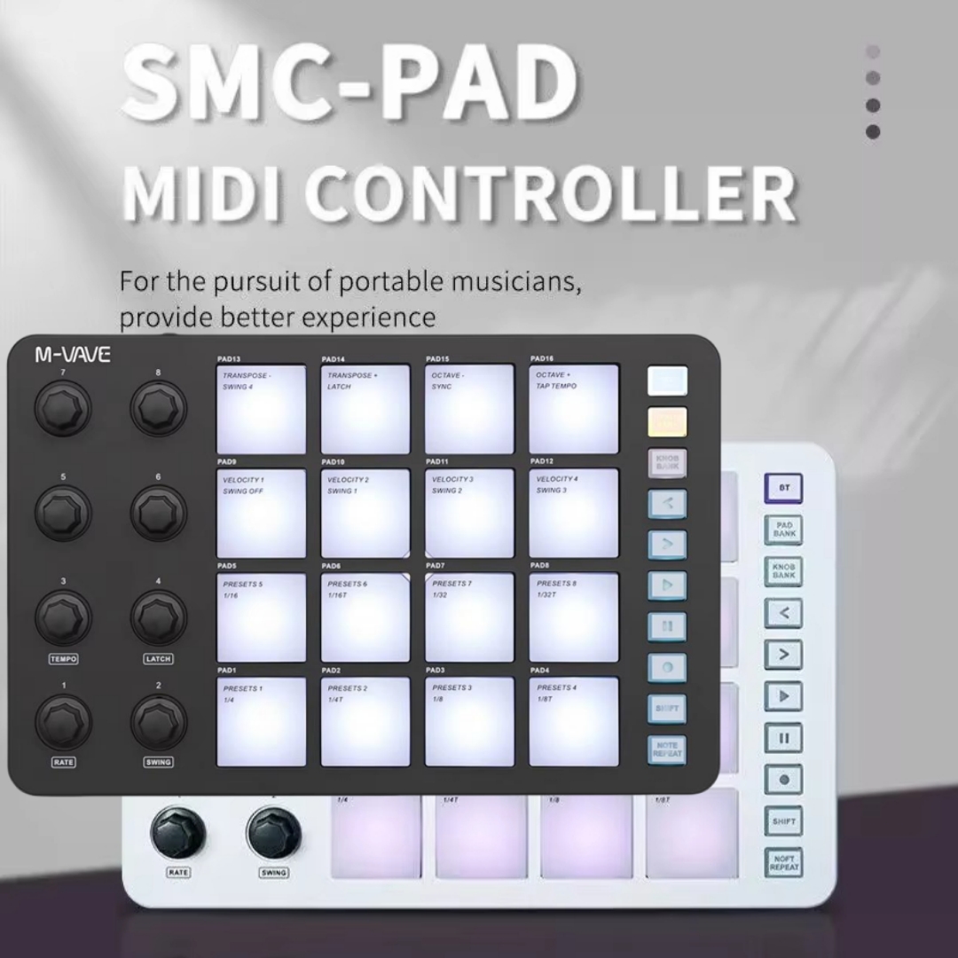 M-VAVE SMC-PAD Wireless MIDI C - огляд і ціна Midi Controller Pad