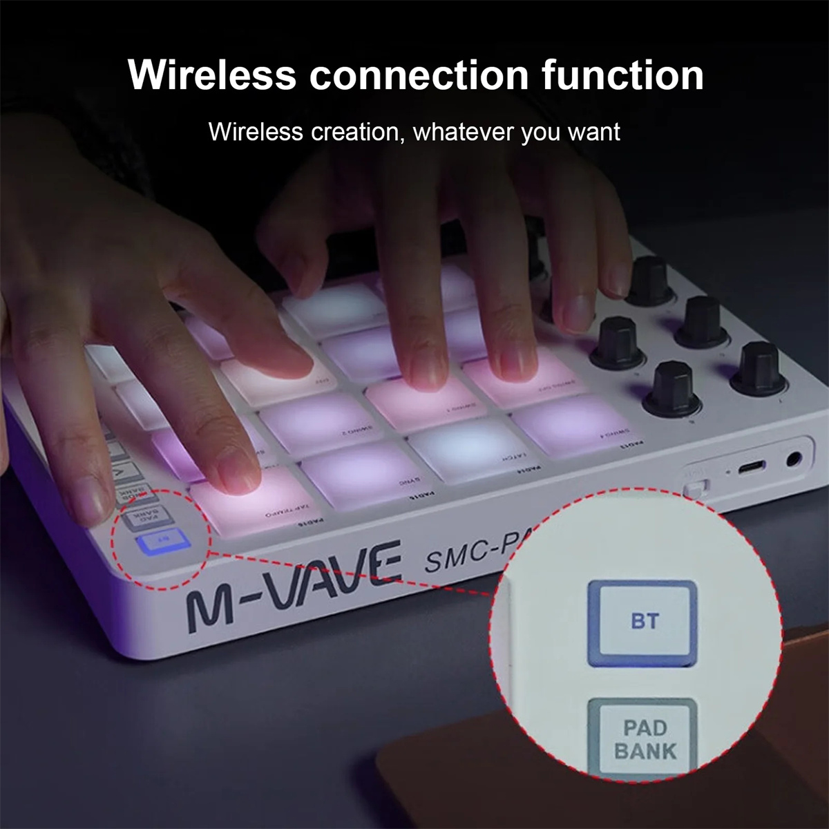 M-VAVE SMC-PAD Wireless MIDI C - огляд і ціна Midi Controller Pad