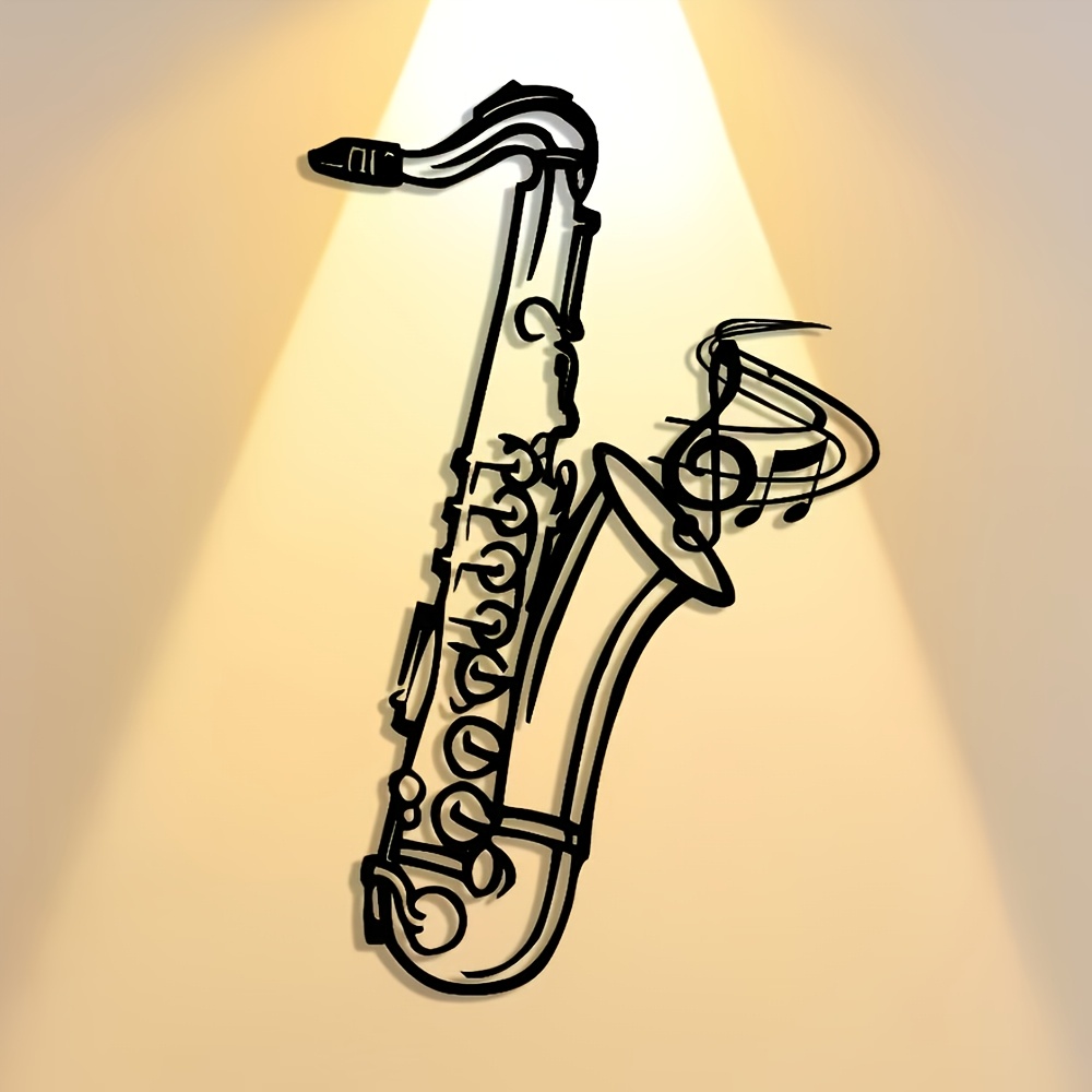 Metal Wall Art Saxophone Decor - огляд і ціна Audio Music Live