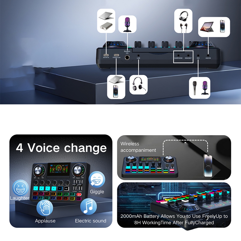 A20I Audio Mixer, Live Sound C - огляд і ціна Audio Music Voice Changer