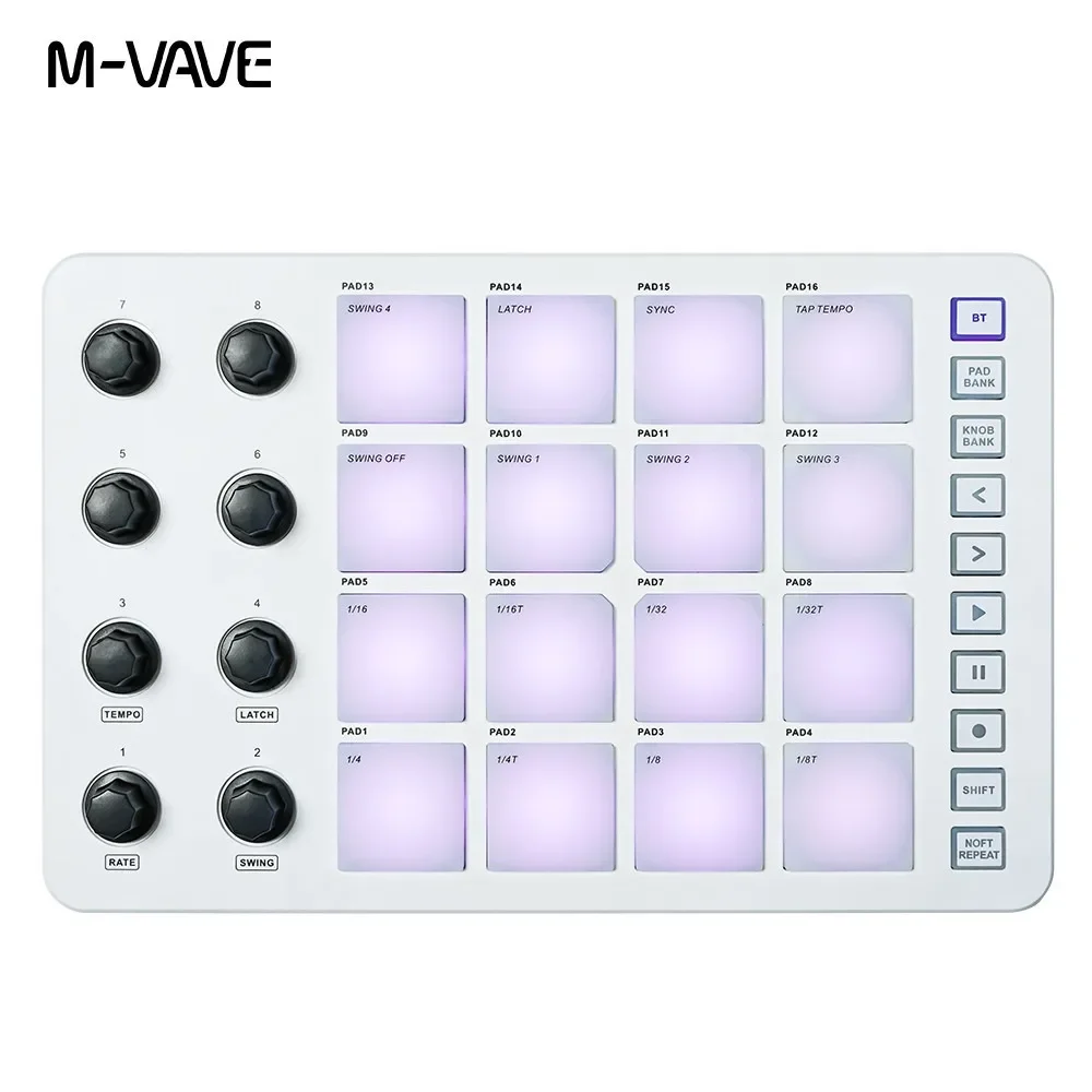 M-VAVE SMC-PAD Launch Pad USB- - огляд і ціна Midi Controller Pad