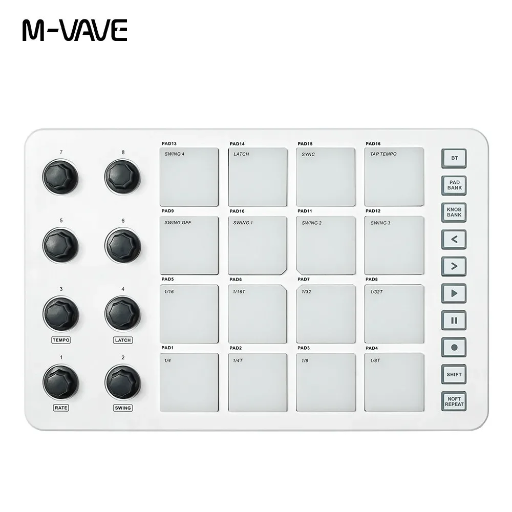 M-VAVE SMC-PAD Launch Pad USB- - огляд і ціна Midi Controller Pad