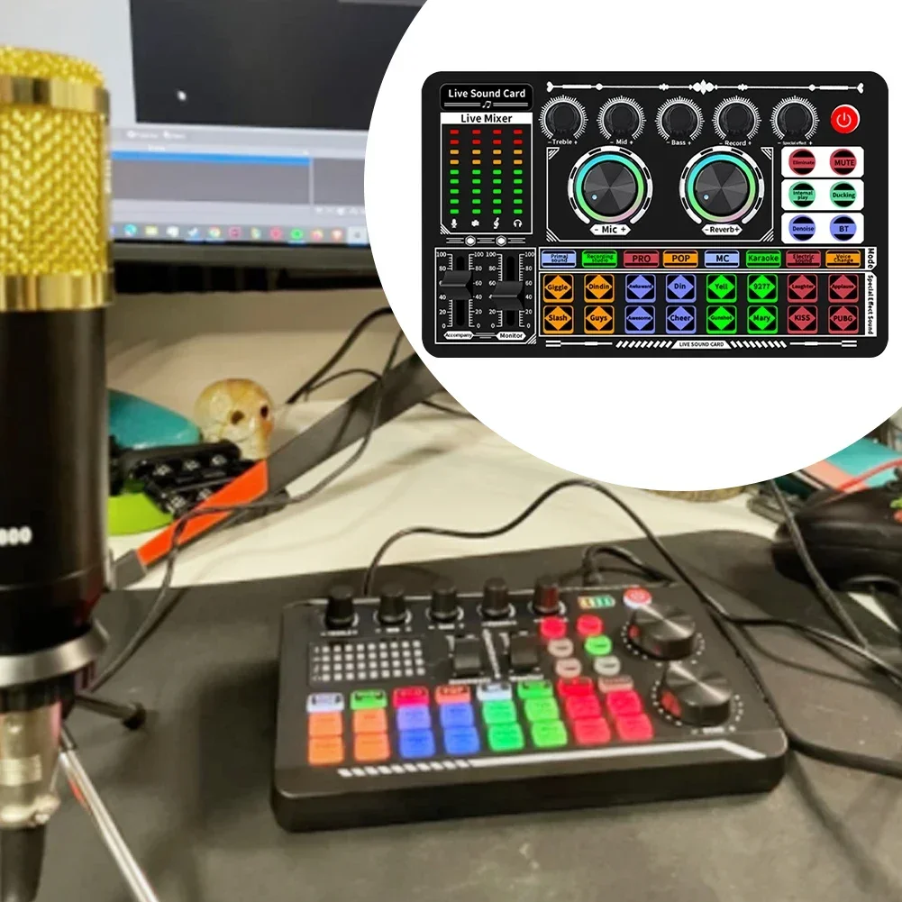 USB Audio Mixer Live Sound Car - огляд і ціна Audio Music Voice Changer