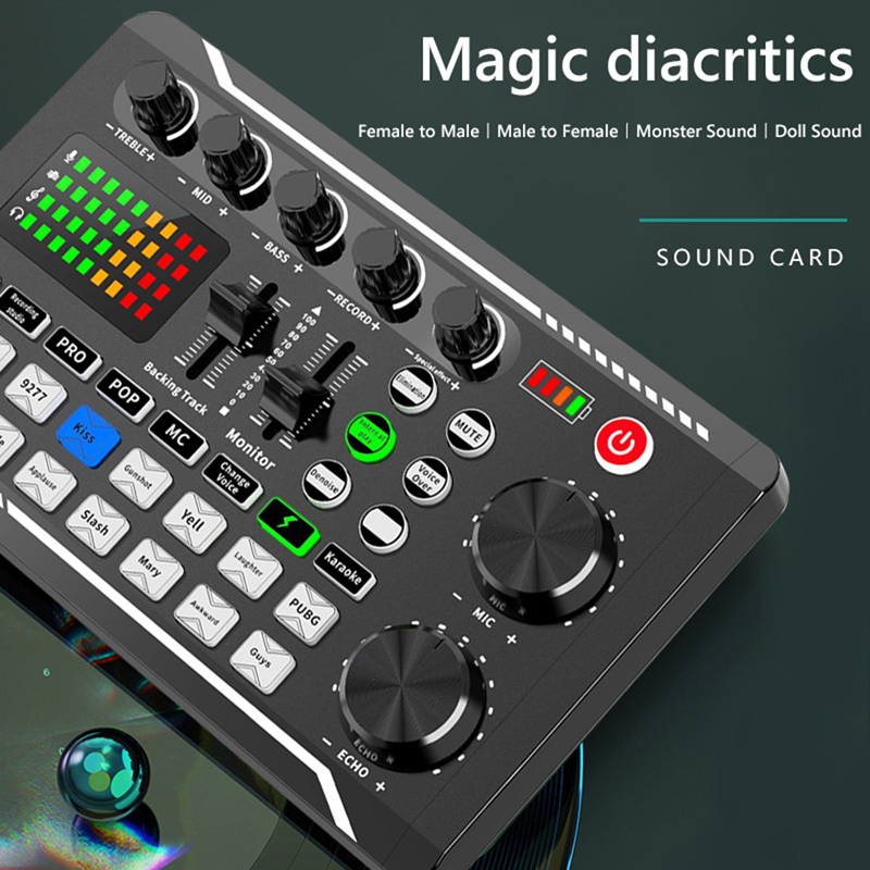F998 Live Sound Card Audio DJ  - огляд і ціна Audio Music Voice Changer
