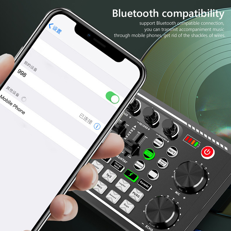 F998 Live Sound Card Audio DJ  - огляд і ціна Audio Music Voice Changer