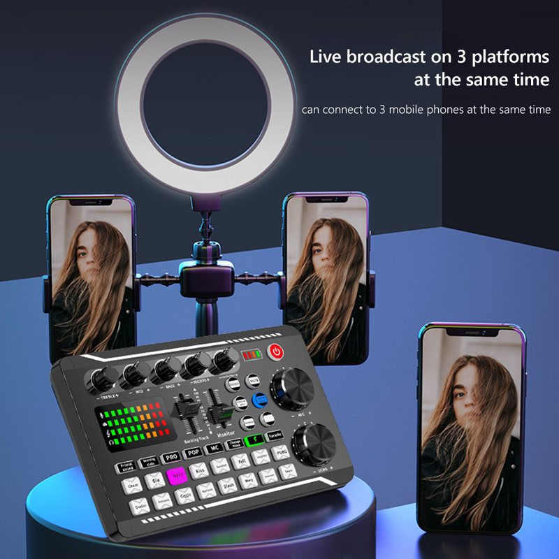 F998 Live Sound Card Audio DJ  - огляд і ціна Audio Music Voice Changer