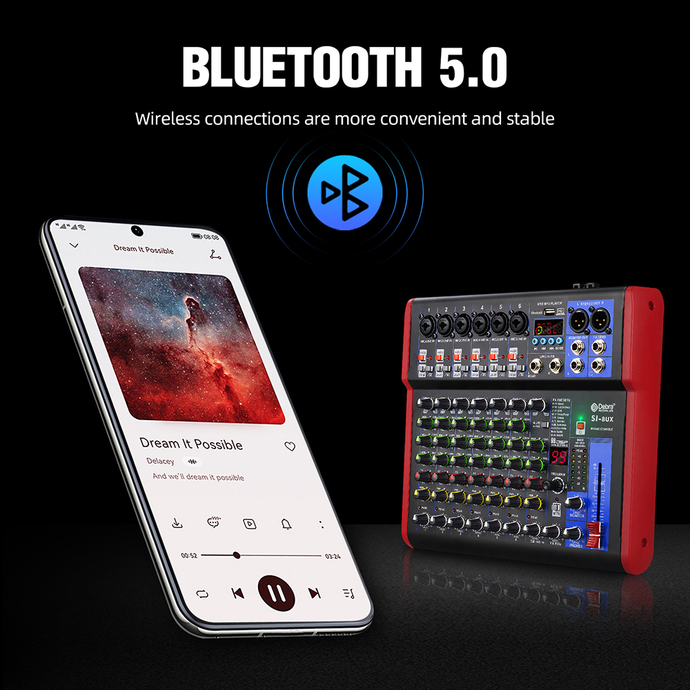 4 6 8-channel portable audio m - огляд і ціна Audio Music Effect