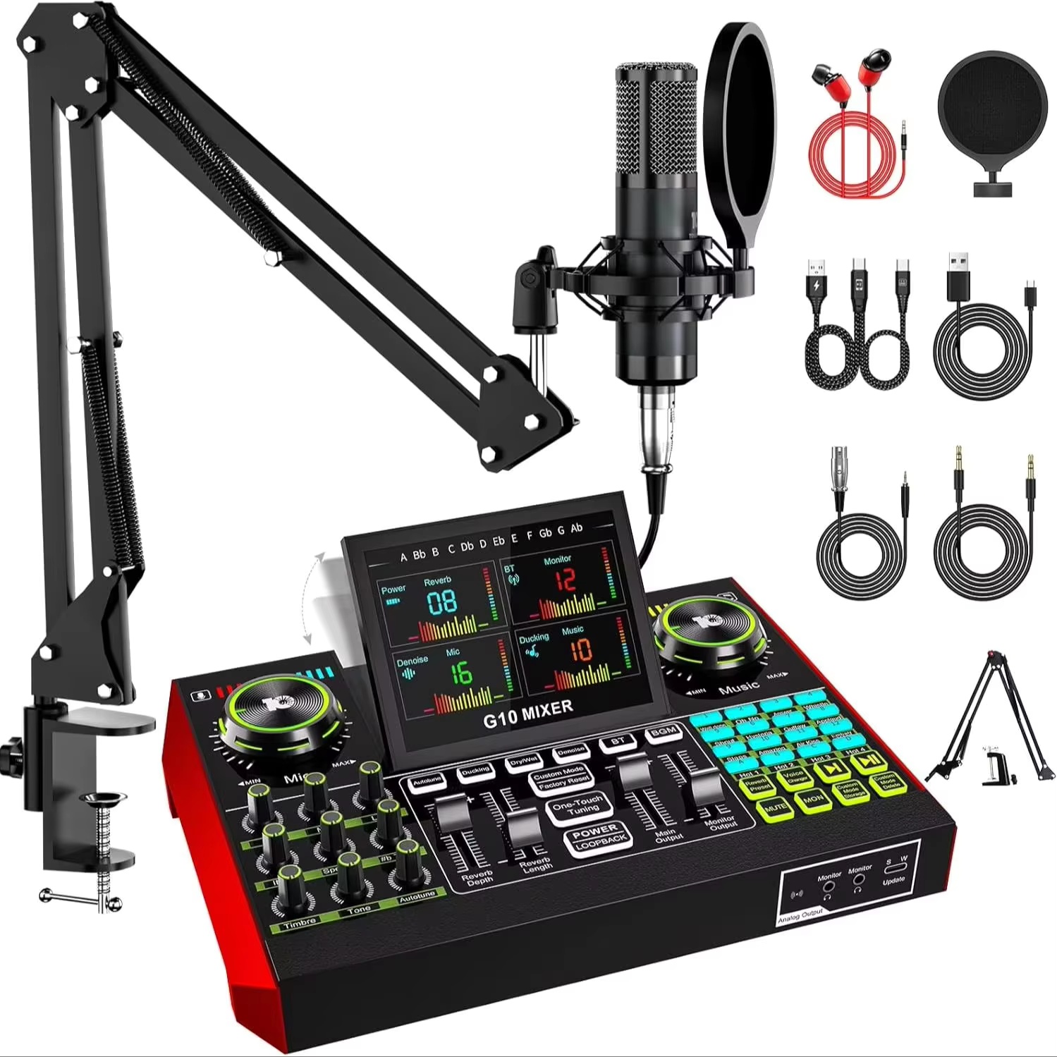 Tenlamp G10 Live Streaming Aud - огляд і ціна Audio Music Maker