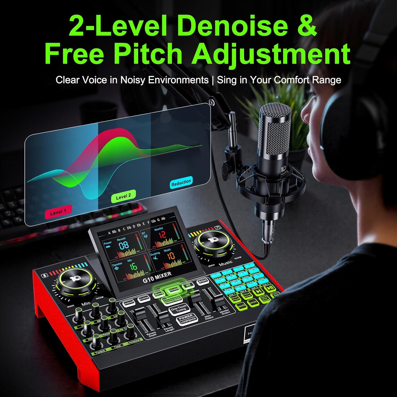 Tenlamp G10 Live Streaming Aud - огляд і ціна Audio Music Maker