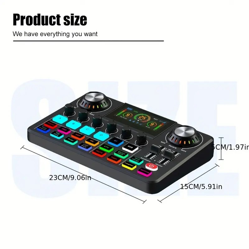 Audio Mixer, Live Sound Card w - огляд і ціна Audio Music Voice Changer