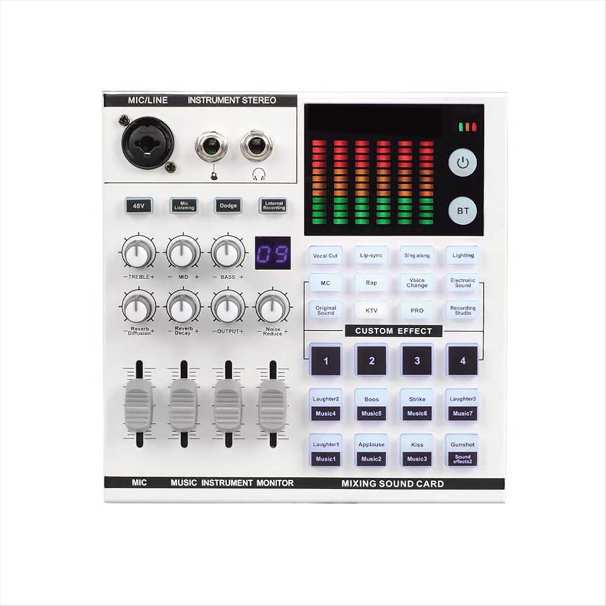 DTC5 SN800 Live Sound Card Voi - огляд і ціна Audio Music Voice Changer