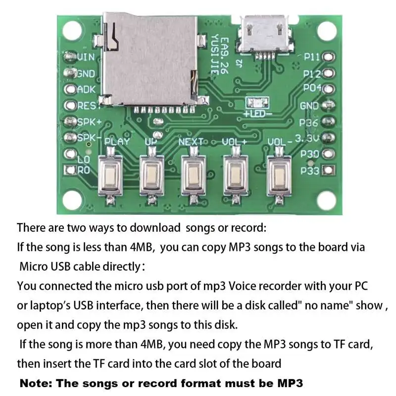 RCmall MP3 Voice Module Kit We - огляд і ціна Audio Music Download Free